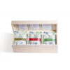 "Chaste" 30 Tb - Solid Pinewood 3 Compartment Box With 30 Single Chamber / Pyramid Tea Bags - Thumbnail Image 1