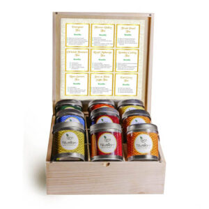 "Chaste'' 9 Cd - Solid Pinewood 9 Compartment Box With 9 Pcs Imported Best Quality Caddies