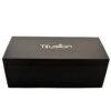 “Royal Touche” 18 Tb - Luxurious Matte Finished Solid Wood Elegant Chocolate Brown 3 Compartment Box With 18 Pyramid Shaped Tea Bags - Thumbnail Image 2