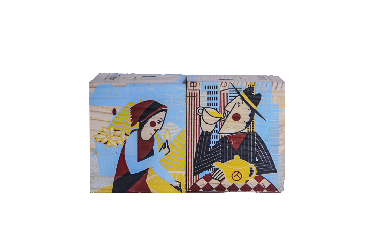 Pinewood Box With 10 Tea Bags/40-60ms Tea - Image 1