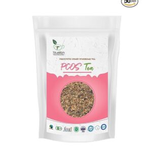 Tifusion PCOS Green Tea with Spearmint, Chaste Berry & Nettle for Hormonal Balance and Better Period Cycle | Helps in Acne and Facial Hair Growth Control | PCOD Drink For PCOS And Amp; Cure