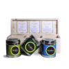 "Chaste" 3 Cd - Solid Pinewood 3 Compartment Box With 3 Pcs Imported Best Quality Caddies - Thumbnail Image 1