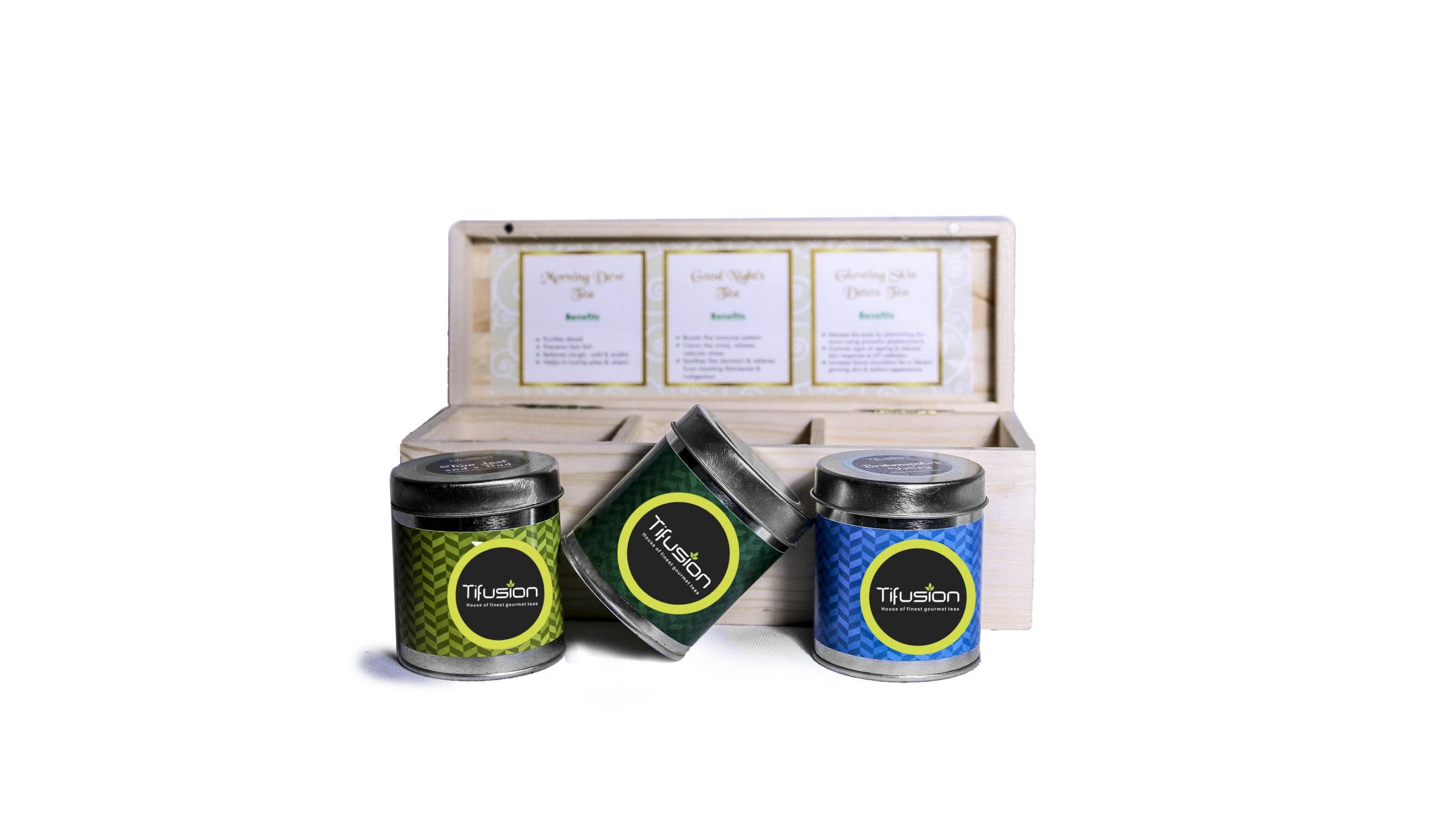 "Chaste" 3 Cd - Solid Pinewood 3 Compartment Box With 3 Pcs Imported Best Quality Caddies - Image 1