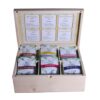"Chaste" 60 Tb - Solid Pinewood 6 Compartment Box With 60 Single Chamber / Pyramid Tea Bags - Thumbnail Image 2