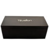 "Royal Touche” 30 Tea Bag - Luxurious Matte Finished Solid Wood Elegant Chocolate Brown 3 Compartment Box With 30 Pyramid Shaped Tea Bags - Thumbnail Image 2