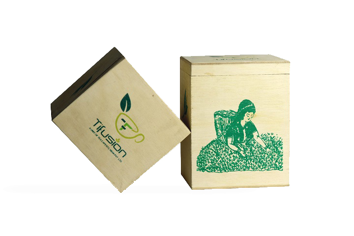 PLYWOOD BOX 100-130GMS/20 TEA BAGS - Image 1