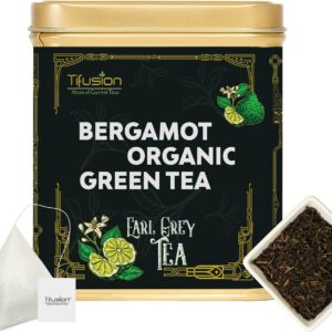 Tifusion Natural Bergamot Black Whole Leaf Tea with Vitamin C Earl Grey Black Tea Stress Buster Whole Leaf Black Tea