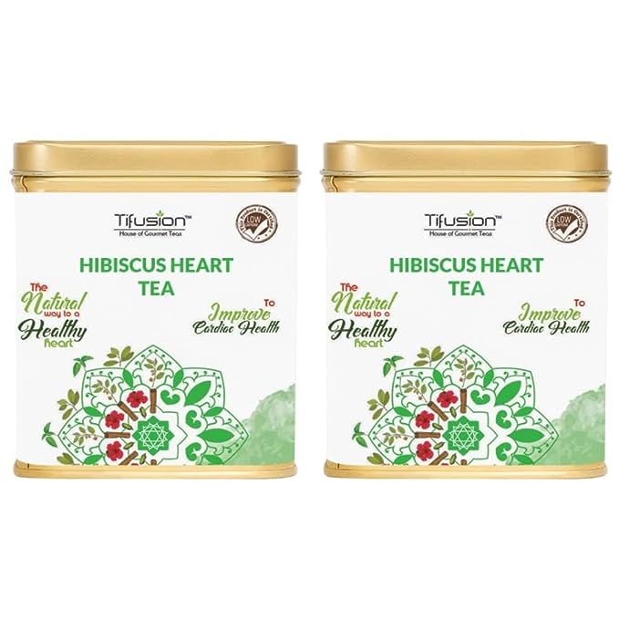 Tifusion Good Heart and Cholesterol Tea with Arjun Bark, Hawthorne, Hibiscus, Ashwagandha & Rooibos for Healthy Heart and Helps in Improving Immune System - Image 2