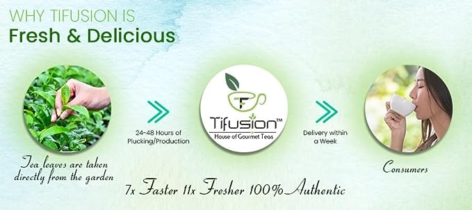 Tifusion Natural Bergamot Black Whole Leaf Tea with Vitamin C Earl Grey Black Tea Stress Buster Whole Leaf Black Tea - Image 2