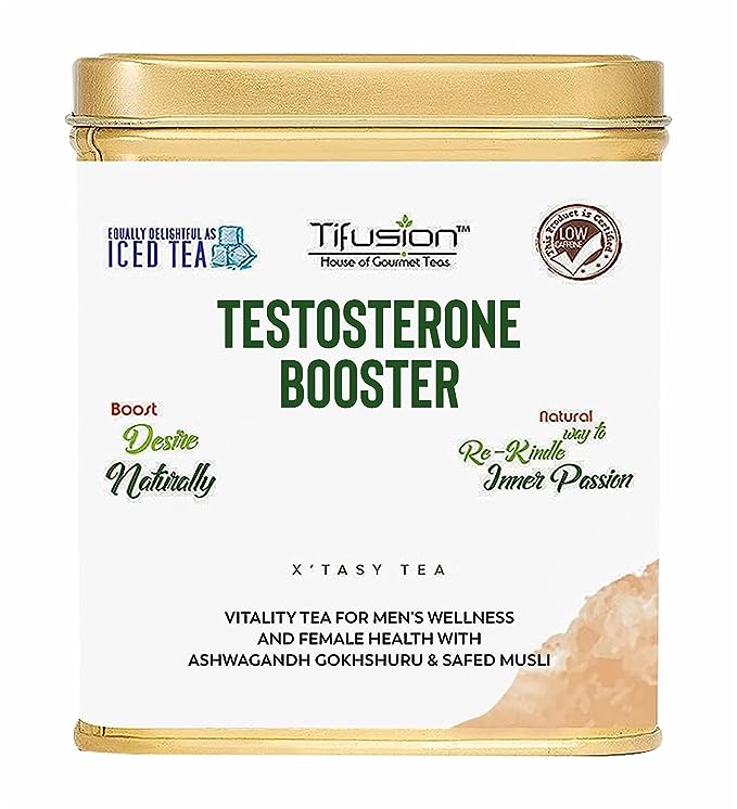 Tifusion Vitality Booster Tea For Men and Women Health With Gokhshuru, Ashwagandha, Safed Musli Natural Herbal Testosterone Booster Tea - Image 6