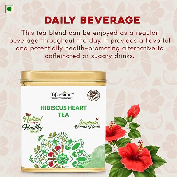 Tifusion Good Heart and Cholesterol Tea with Arjun Bark, Hawthorne, Hibiscus, Ashwagandha & Rooibos for Healthy Heart and Helps in Improving Immune System - Image 5