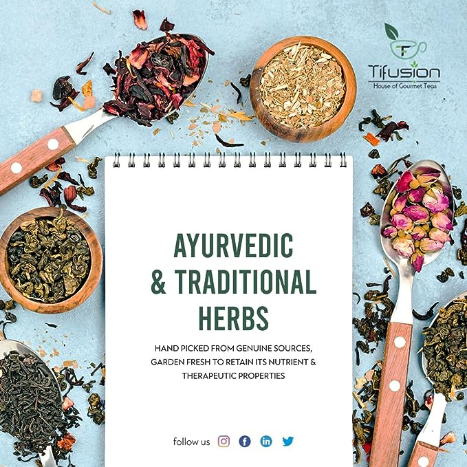Tifusion Anti Stress Tea with Lemongrass, Valerian Roots & Chamomile Natural & Whole Loose Leaf Tea for Stress Relief Anxiety & Depression - Image 7