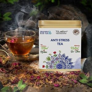 Tifusion Anti Stress Tea with Lemongrass, Valerian Roots & Chamomile Natural & Whole Loose Leaf Tea for Stress Relief Anxiety & Depression - Thumbnail Image 8