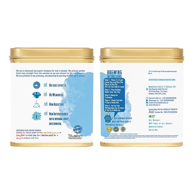 Tifusion Glowing Skin Detox Tea for Healthy Hair & Glowing Skin With Green Tea| Steep as Hot Skin Detox Tea or Iced Antioxidant Acne Herbal Cooler |For Antiageing Blemish Control Wrinkles Pimples - Image 4