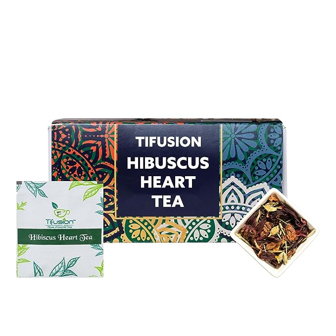 Tifusion Good Heart and Cholesterol Tea with Arjun Bark, Hawthorne, Hibiscus, Ashwagandha & Rooibos for Healthy Heart and Helps in Improving Immune System - Image 7