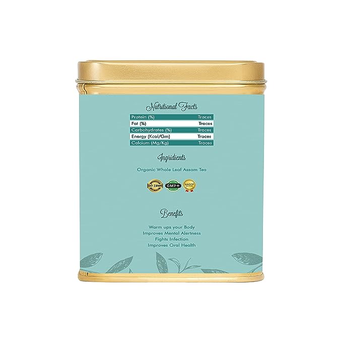 Tifusion Natural and Anti Oxidant Rich Assam Single Estate Garden Fresh Whole Leaf Orthodox Tea Refreshing Chai patti - Image 4