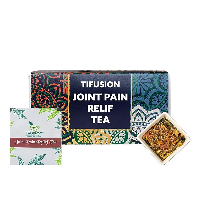 Tifusion Joint Pain Relief Tea with Boswellia, Punarnava, Moringa, Ashwagandha, Giloy | Joint Support Herbal Tea to Reduce Stiffness & Inflammation - Image 11