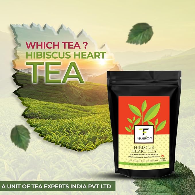 Tifusion Good Heart and Cholesterol Tea with Arjun Bark, Hawthorne, Hibiscus, Ashwagandha & Rooibos for Healthy Heart and Helps in Improving Immune System - Image 18