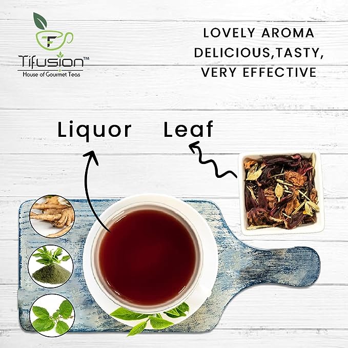 Tifusion Kidney Detox Tea with Dandelion Root & Amp, Chicory, Kalmegh, Green Tea ,Tulsi | Detox , Improves Digestive Health | Anti Inflammatory and Anti Oxidant Rich Herbal Tea - Image 14