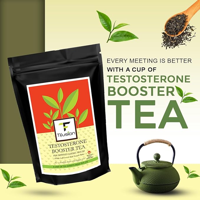 Tifusion Vitality Booster Tea For Men and Women Health With Gokhshuru, Ashwagandha, Safed Musli Natural Herbal Testosterone Booster Tea - Image 14