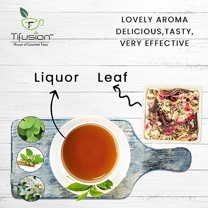 Tifusion Anti Stress Tea with Lemongrass, Valerian Roots & Chamomile Natural & Whole Loose Leaf Tea for Stress Relief Anxiety & Depression - Image 19