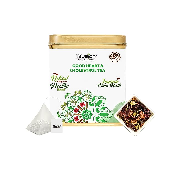 Tifusion Good Heart and Cholesterol Tea with Arjun Bark, Hawthorne, Hibiscus, Ashwagandha & Rooibos for Healthy Heart and Helps in Improving Immune System - Image 12