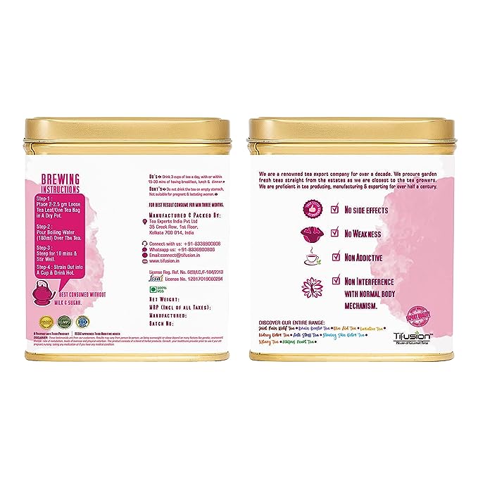Tifusion Slimming Healthy Green Tea for with Garcinia, Cinnamon, Ginger, Ashwagandha, Tulsi | Natural Herbal Whole Loose Leaf With Herbs - Image 10