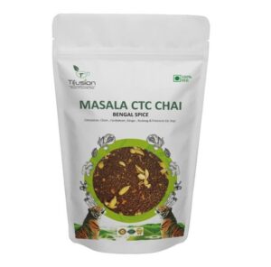 Tifusion Signature Masala CTC chai with Cinnamon Cardamom Clove Ginger Nutmeg Premium CTC Tea Desi Kadha Chai With Long Leaves Bengal Spice