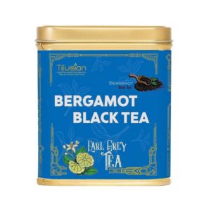 Tifusion Natural Bergamot Black Whole Leaf Tea with Vitamin C Earl Grey Black Tea Stress Buster Whole Leaf Black Tea