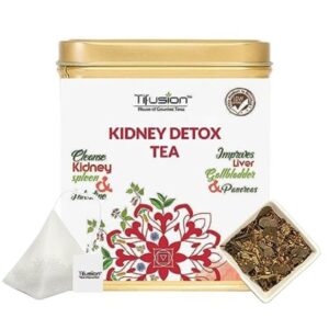 Tifusion Kidney Detox Tea with Dandelion Root & Amp, Chicory, Kalmegh, Tulsi | Tea for Cleansing Liver, Detox The Body, Builds Immunity, Improves Digestive Health 20 Tea Bags (20 Serving Cups)